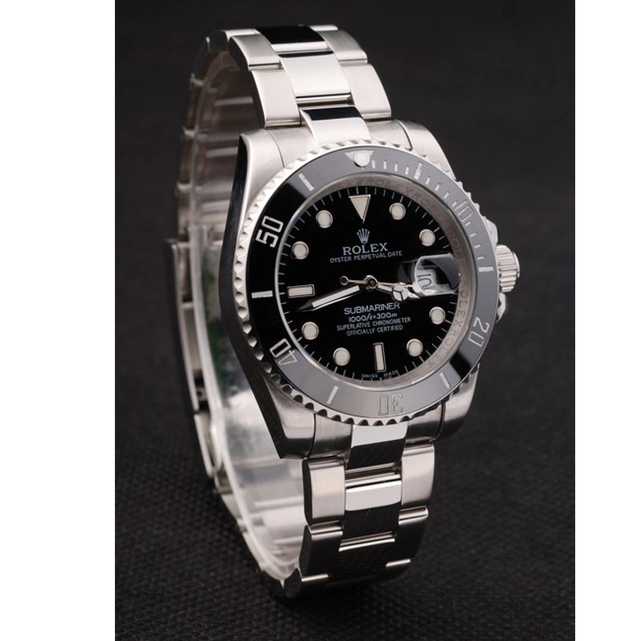 Good copy rolex watches Black Rolex Bezel Ceramic 98235 Black Dial Submariner 0816
